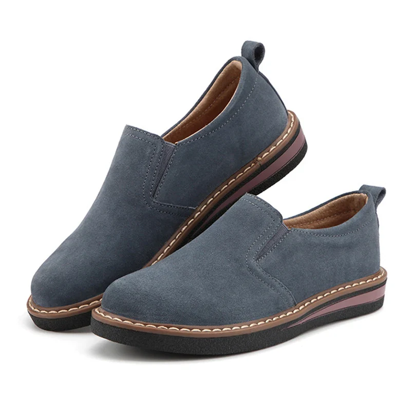 Mocassins cuir suédé femme- Confort et élégance! - image de produit 3